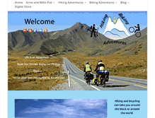 Tablet Screenshot of hikingbikingadventures.com